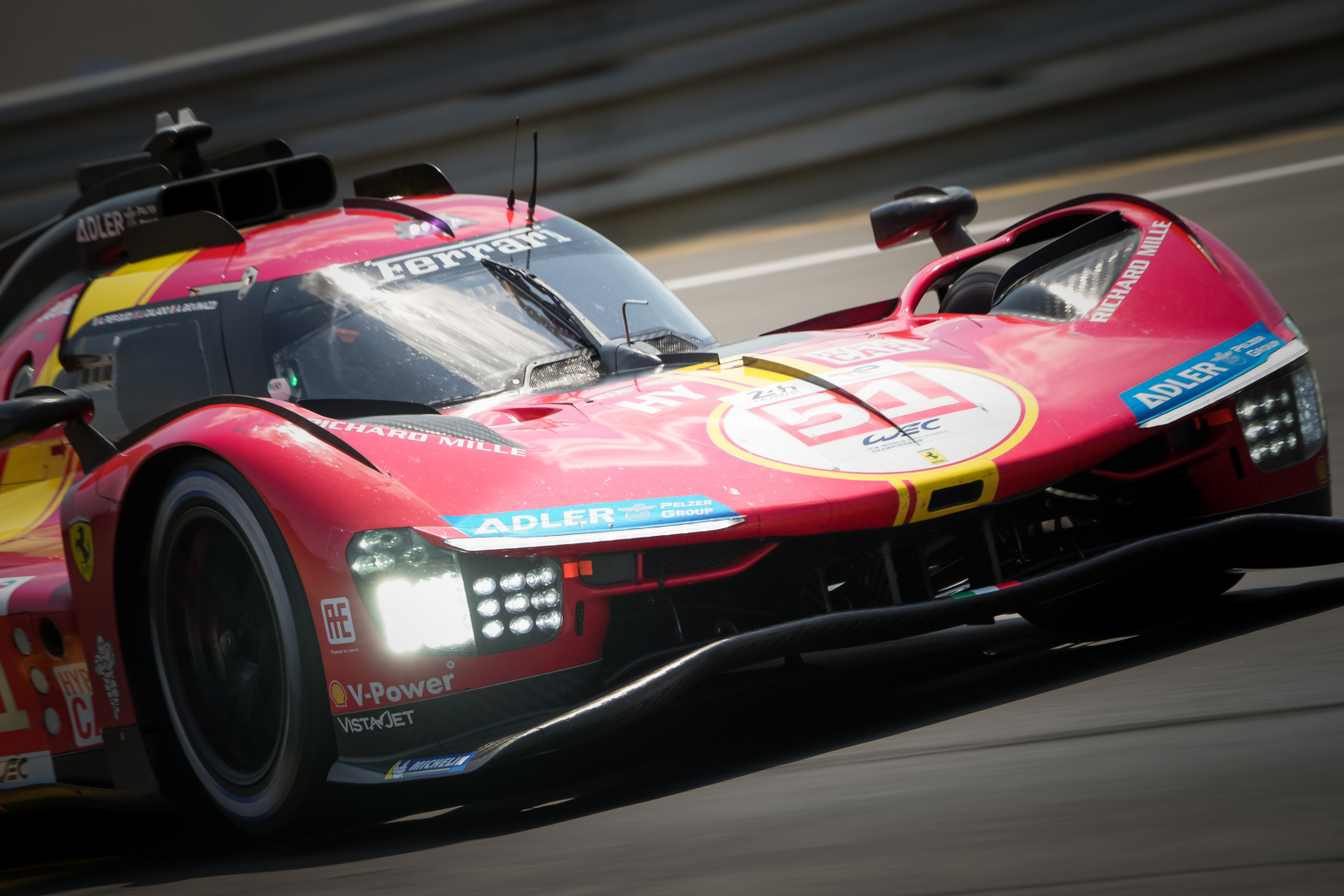 La Ferrari #51 a terminé la première séance d'essais libres en 12e position, avec un total de 34 tours pacourus.